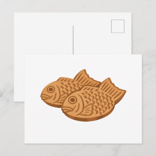 Quiet Icons – Japanese Taiyaki Briefkaart (Voorkant / Achterkant)