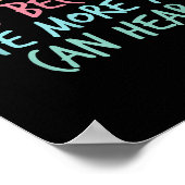 Quiet Introvert Silent Silence Quote The Quieter Y Poster (Hoek)