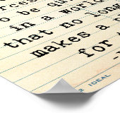 Quiet John Green Quote Wall Art lezen Poster (Hoek)