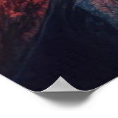 Quiet Lake Sunset Poster, Reflective Mountain Dusk Poster (Hoek)