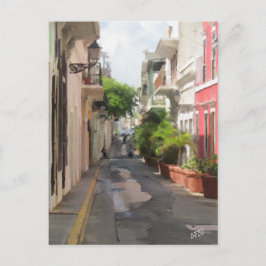 Quiet Little Street van Puerto Rico Briefkaart