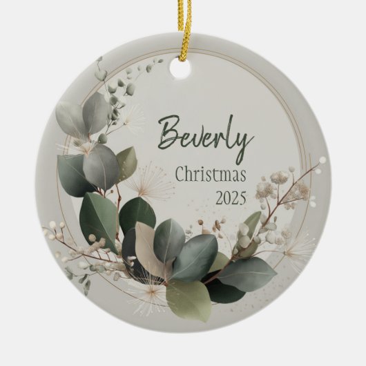 Quiet Luxury Personalized Ornament (Voorkant)