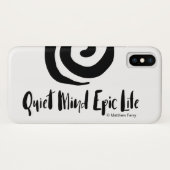 Quiet Mind Epic Life iPhone Case 2 (Achterkant (horizontaal))