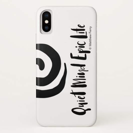 Quiet Mind Epic Life iPhone Case 2 (Achterkant)