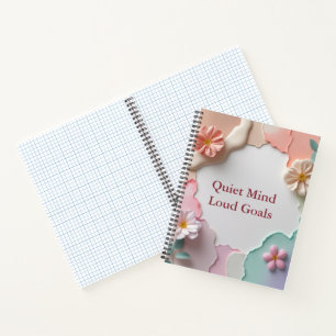 Quiet Mind Loud Doelen – Aangepaste naam Motivatie Notitieboek