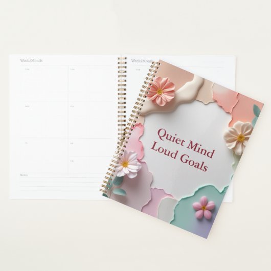 Quiet Mind Loud Doelen – Aangepaste naam Motivatie Planner (Display)