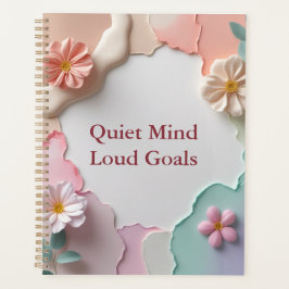 Quiet Mind Loud Doelen – Aangepaste naam Motivatie Planner