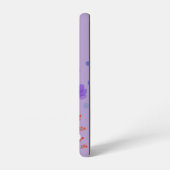 Quiet Moment Cat Samsung Galaxy Case – Purple Samsung Galaxy Hoesje (Linkerkant)