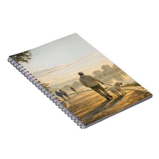 Quiet Morning Walk – Classic Spiral Notebook Notitieboek (Rechterzijde)