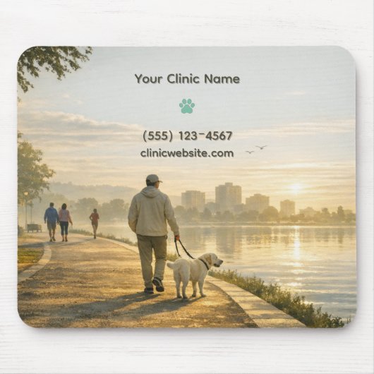 Quiet Morning Walk – Clinic Mousepad Muismat (Voorkant)