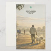 Quiet Morning Walk – Veterinary Clinic Stationery Briefpapier (Voorkant / Achterkant)