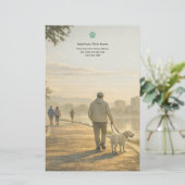 Quiet Morning Walk – Veterinary Clinic Stationery Briefpapier (Staand voorkant)