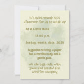 Quiet Noon & Whispering Leaves - Calm Summer Invit Kaart (Achterkant)