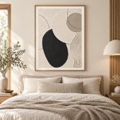 Quiet Orbit | Minimal Abstract Plaster Art Print