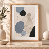 Quiet Passage | Minimal Abstract Plaster Art Print