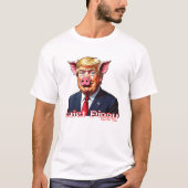 Quiet Piggy | Anti-Trump Political Humor T-shirt (Voorkant)