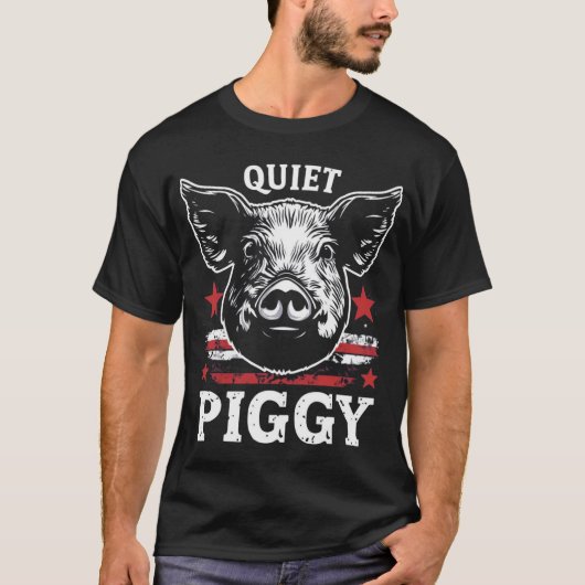 Quiet Piggy  T-shirt (Voorkant)