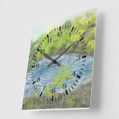 Quiet Pond Acrylic Wall klok (Hoek)