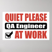 Quiet, QA-technicus op het werk Poster (Voorkant)