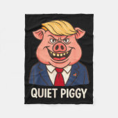 Quiet, Quiet Ggy Funny Sarcastic Litical G Cartoon Fleece Deken (Voorkant)