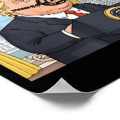 Quiet Quiet Ggy Funny Sarcastic Litical G Cartoon  Poster (Hoek)