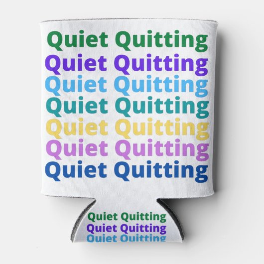 Quiet quitting blikjeskoeler (Voorkant)