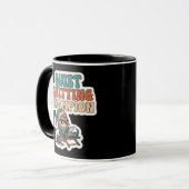 Quiet Quitting Elf Funny Office Humor Coffee Mug Mok (Voorkant links)