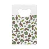 Quiet quitting Lazy Sloth Creditkaart Flessenopener (Achterkant)