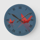 Quiet Rainy Day Clock Ronde Klok (Voorkant)