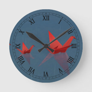 Quiet Rainy Day Clock Ronde Klok