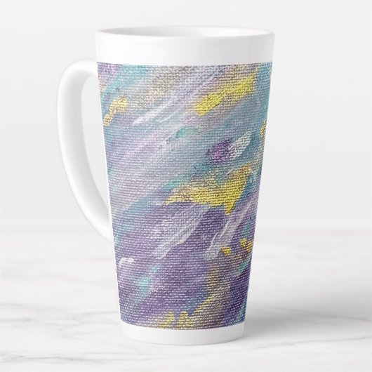 Quiet Reign Modern Art Latte Mok (Linkerhoek)