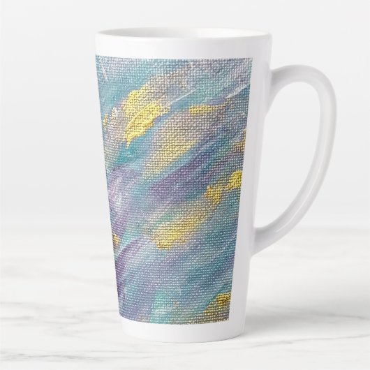 Quiet Reign Modern Art Latte Mok (Rechts)