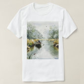 Quiet river t-shirt (Design voorkant)
