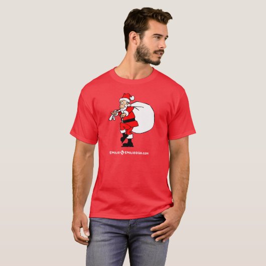 quiet santa t-shirt (Voorkant volledig)