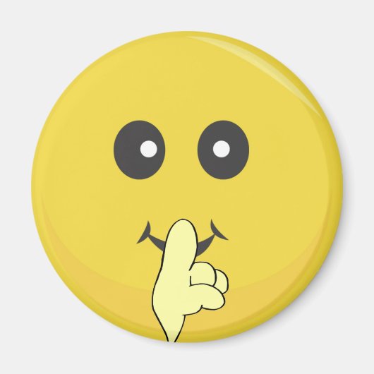 Quiet Smile Face Magneet (Voorkant)