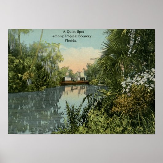 Quiet Spot in Tropical Florida  Poster (Voorkant)