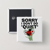 Quiet-Square Button Pin (Voorkant /achterkant)