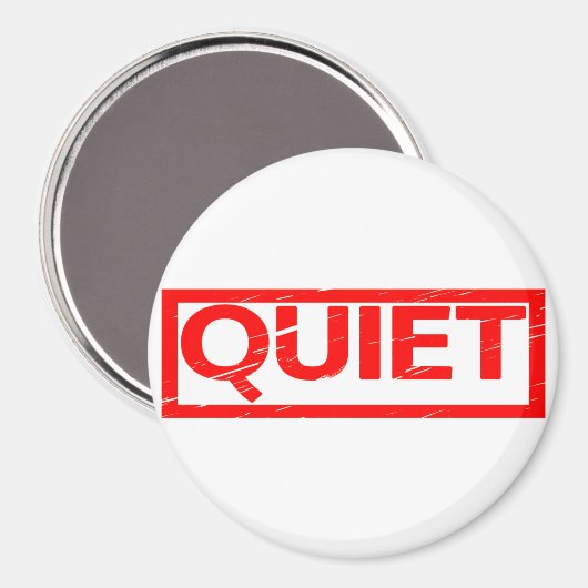 Quiet Stamp Magneet (Voorkant / Achterkant)