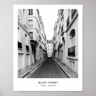 Quiet Street in Parijs | Fotografie, poster