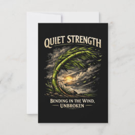 Quiet Strength Bedankkaart