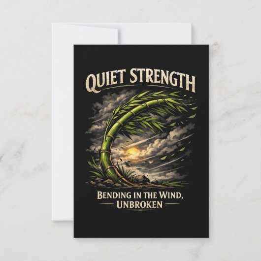 Quiet Strength Bedankkaart (Voorkant)