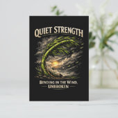 Quiet Strength Bedankkaart (Staand voorkant)