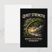 Quiet Strength Bedankkaart (Voorkant / Achterkant)