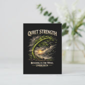 Quiet Strength Briefkaart (Staand voorkant)