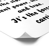 Quiet Strength inspirerend minigedicht Poster (Hoek)