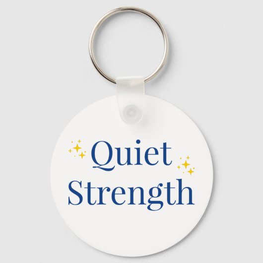 Quiet Strength Sleutelhanger (Voorkant)