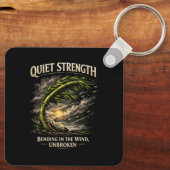 Quiet Strength Sleutelhanger (Achterkant)