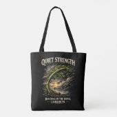 Quiet Strength Tote Bag (Achterkant)