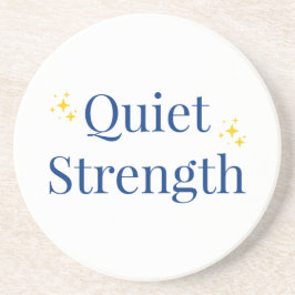 Quiet Strength Zandsteen Onderzetter