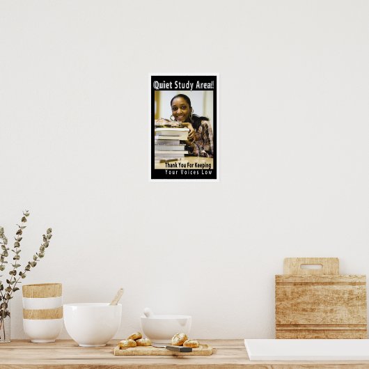 Quiet Study Area Academic Library Poster (Keuken)